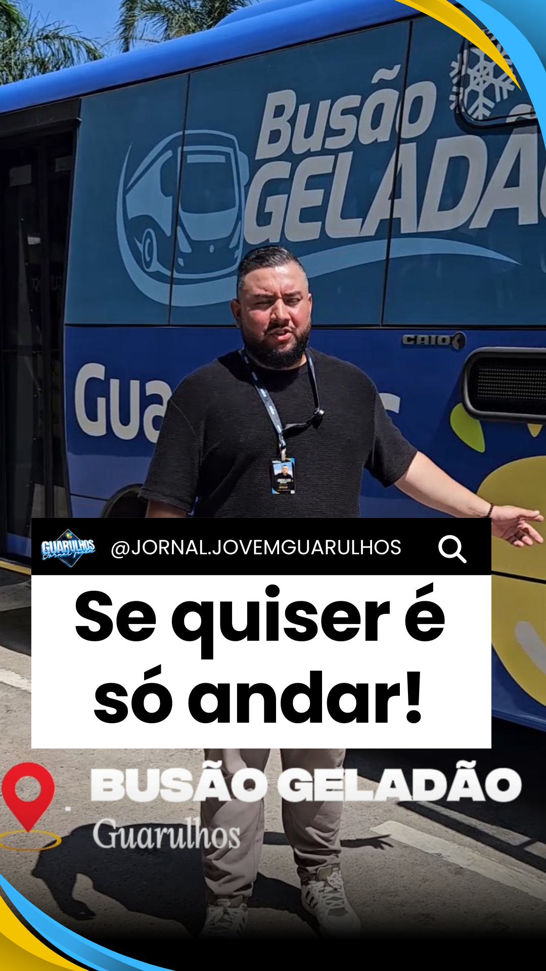 O Jornal Jovem Guarulhos destaca avanço das obras da cidade em vídeo viral no Instagram