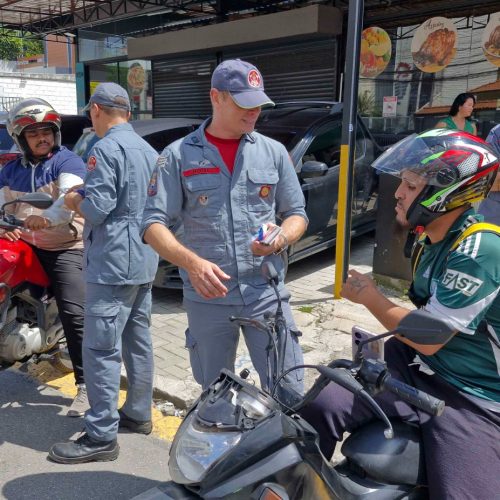 Espaço Motoboy recebe profissionais da categoria para atividade sobre segurança no trânsito