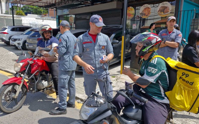 Espaço Motoboy recebe profissionais da categoria para atividade sobre segurança no trânsito