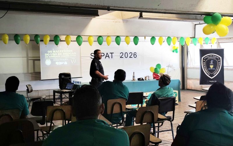 GCM ministra palestra contra as de empresa em Cumbica em Sipat  drogas