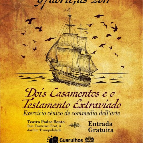Alunos da Escola Viva de Artes Cênicas apresentam “Dois Casamentos e o Testamento Extraviado”